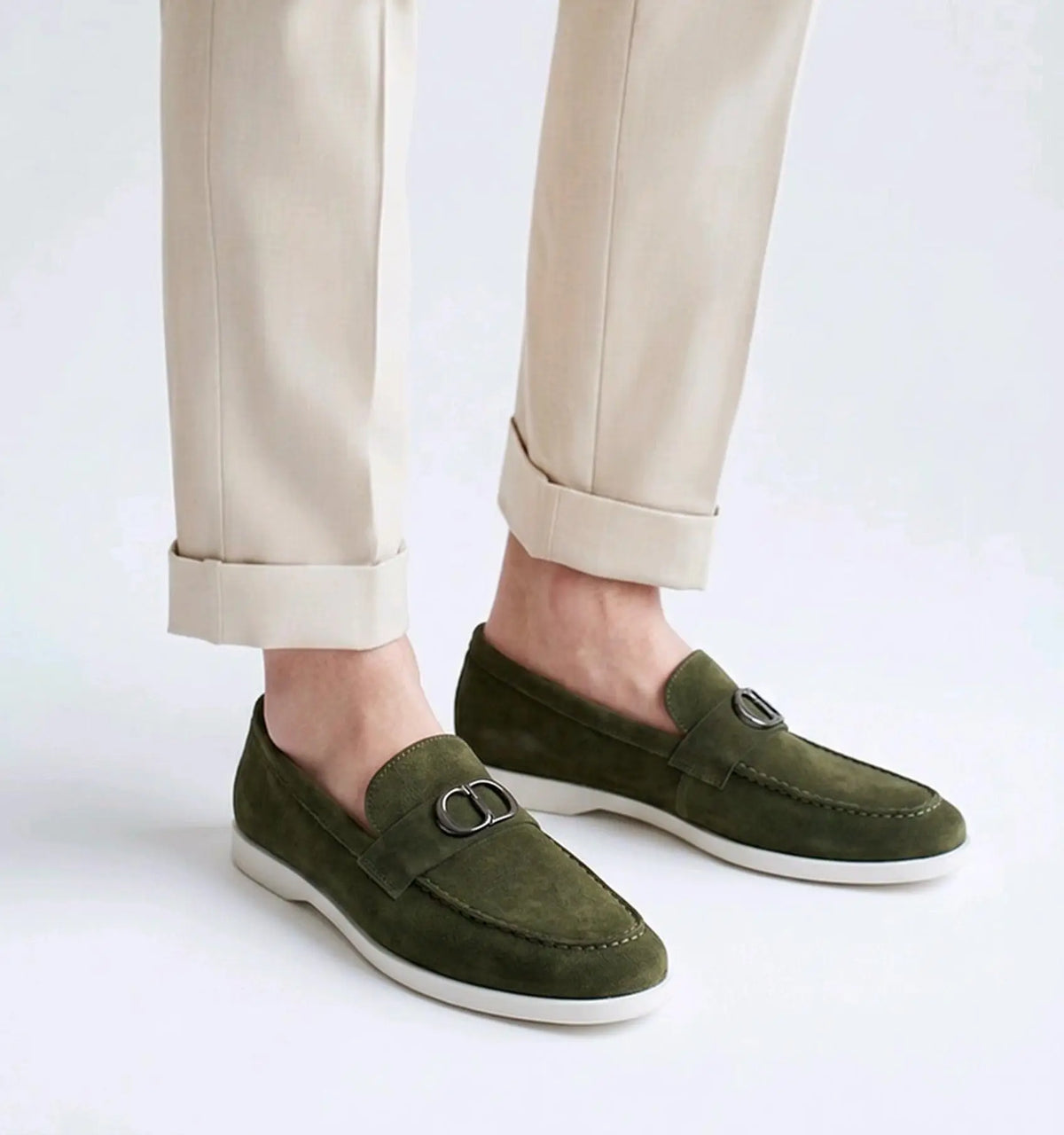 Dior_CD Green Suede Leather Slide