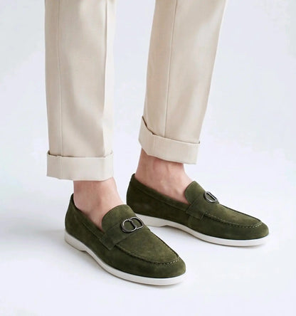 Dior_CD Green Suede Leather Slide