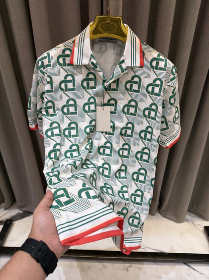 Casablanca Ms Dhoni Edition Imported Half Shirt