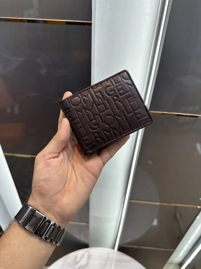 Tommy Hilfige r Brown Monogram Premium Wallet