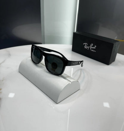 RayBan All Black Glossy Premium Shades 8283