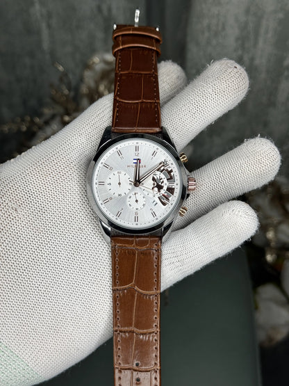 Tommy Hilfige r Brown White Premium Chronograph Watch
