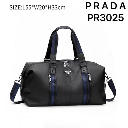 Prad a Black Blue Luxury Imported Duffel Bag Pr3025