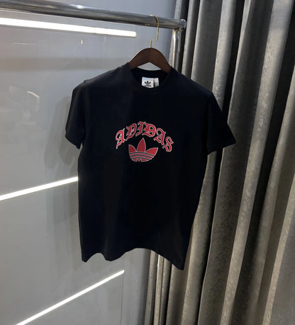 Adidas Black Printed Premium Classic T-Shirt