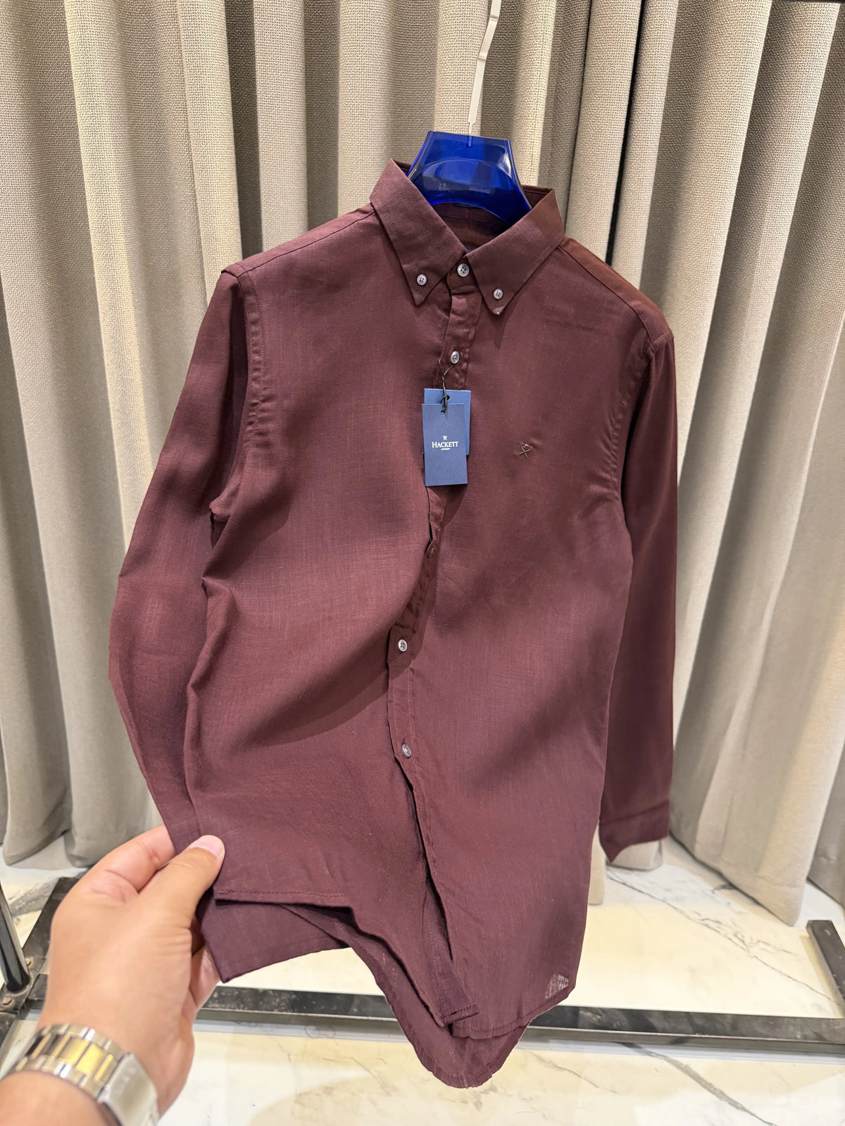 Hackett premium Linen Full Sleeves Shirt