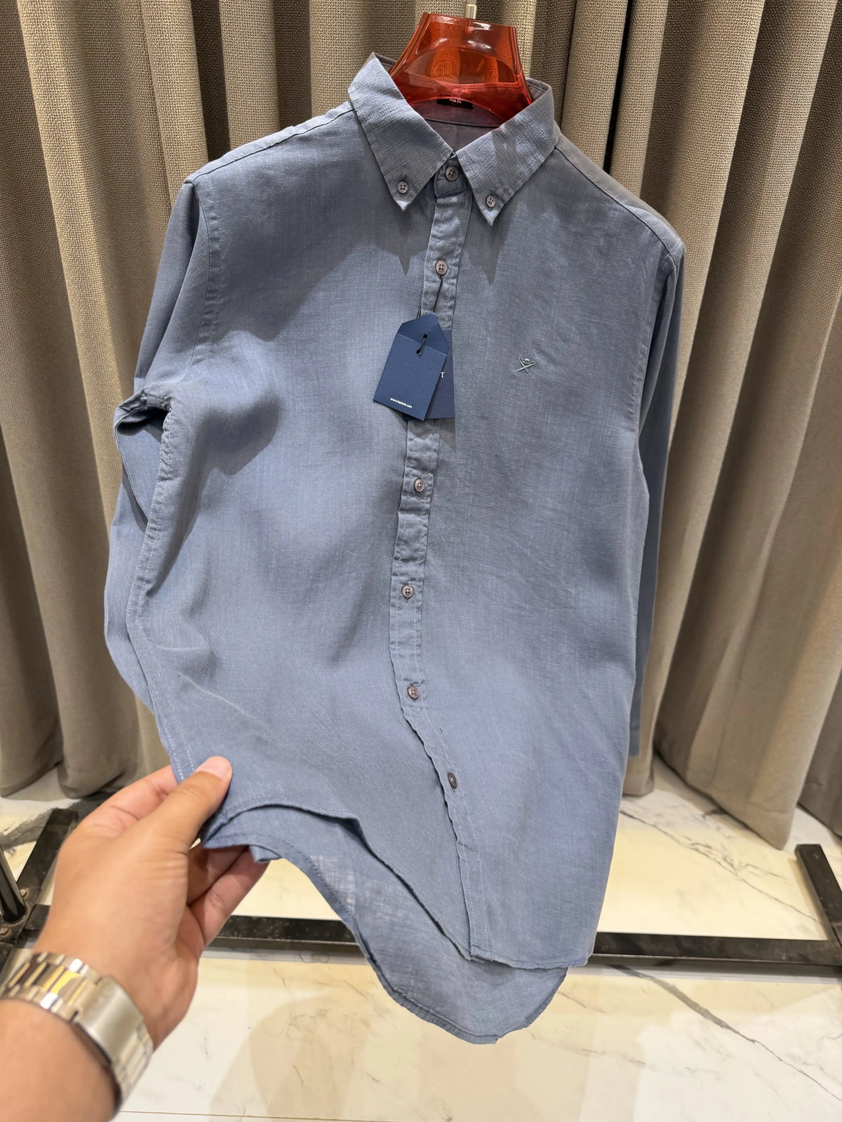 Hackett premium Linen Full Sleeves Shirt