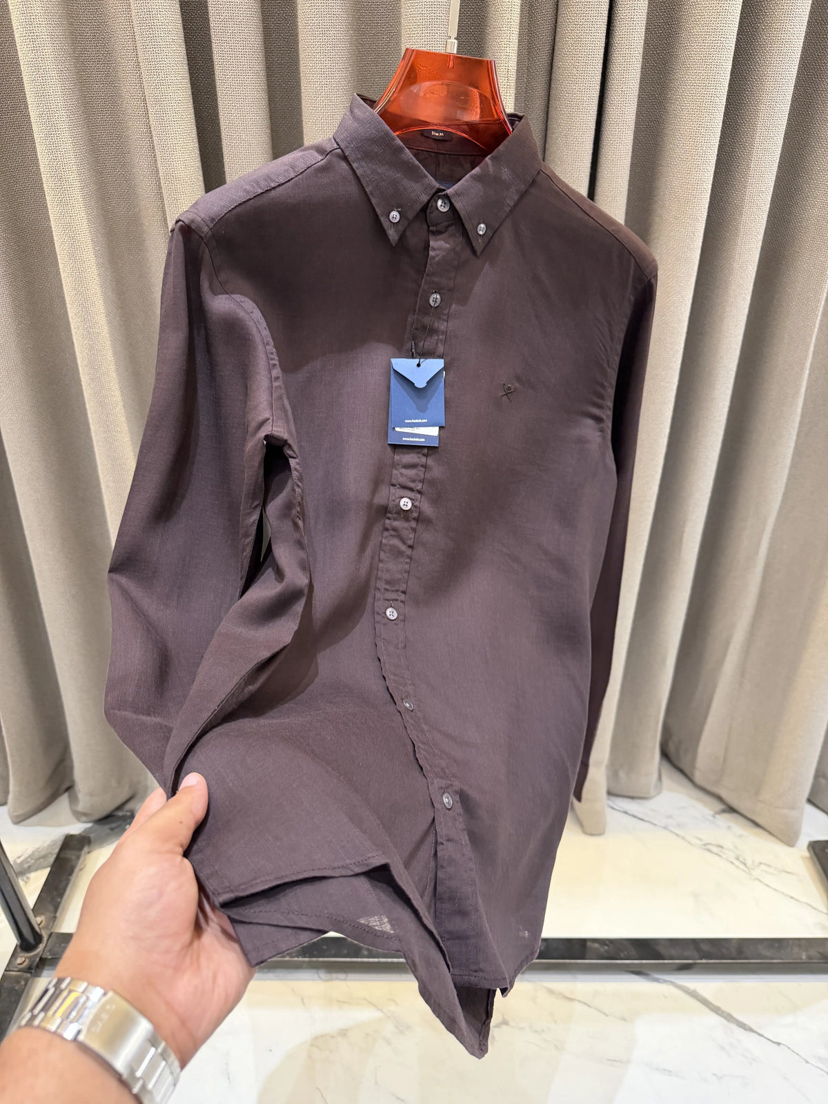 Hackett premium Linen Full Sleeves Shirt