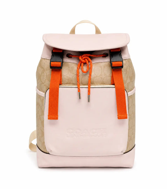Coac h Monogram Imported BackPack Apricot Pink