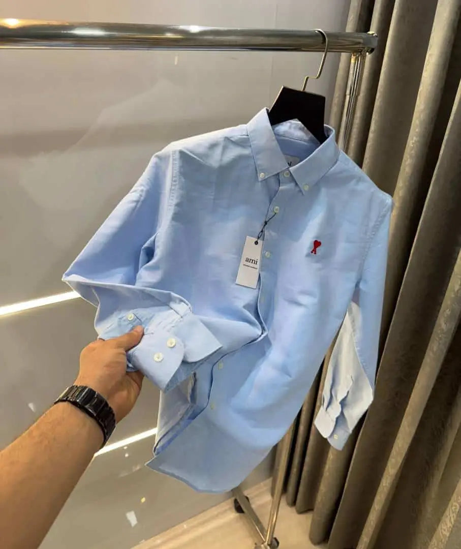 Ami Paris Sky Blue Imported Shirt