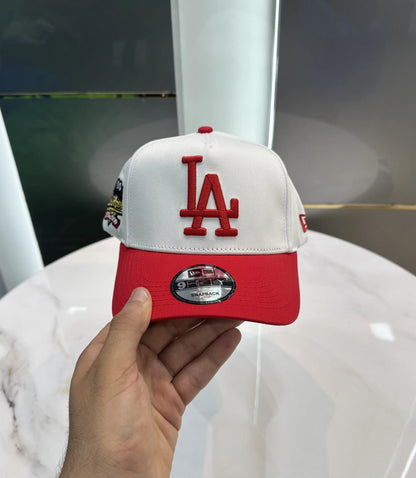 LA Red White Premium Imported Cap la6486
