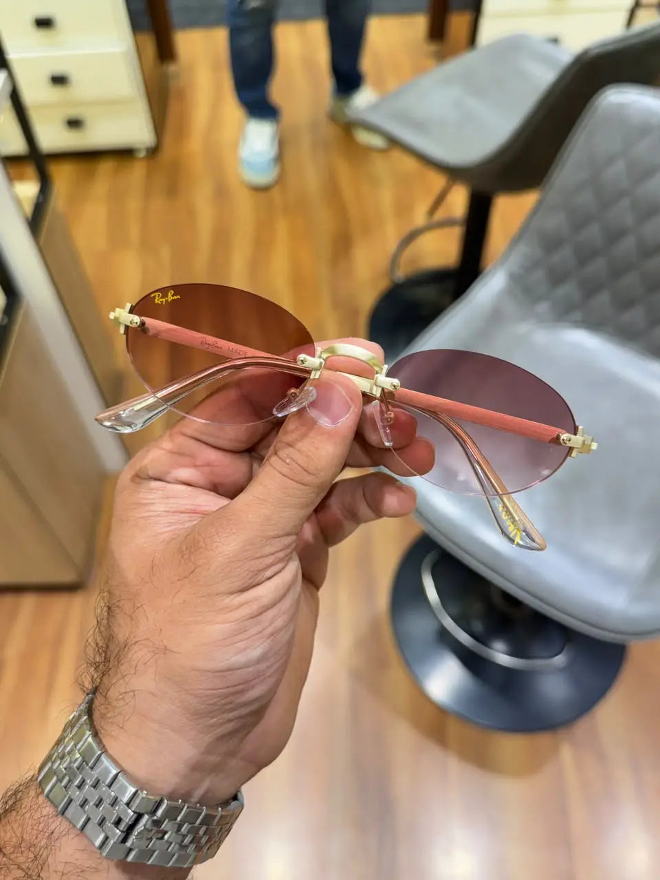 Rayban Oval Ruby Glasses Premium Sunglass