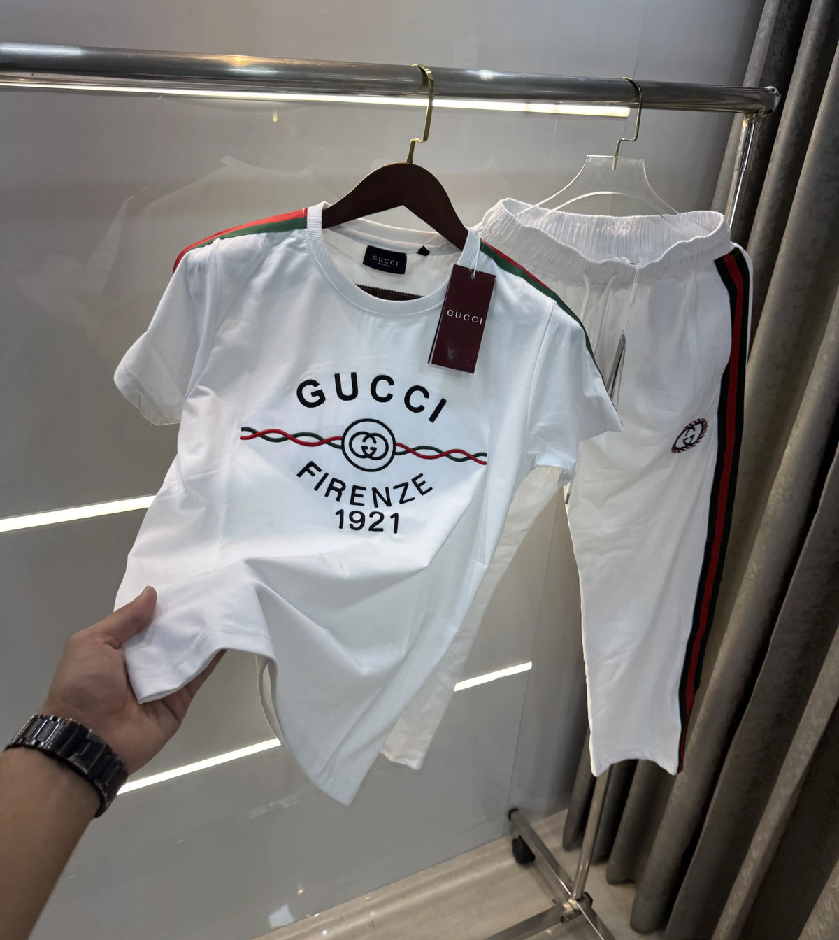 Gucci White Logo Work Premium Cord Set