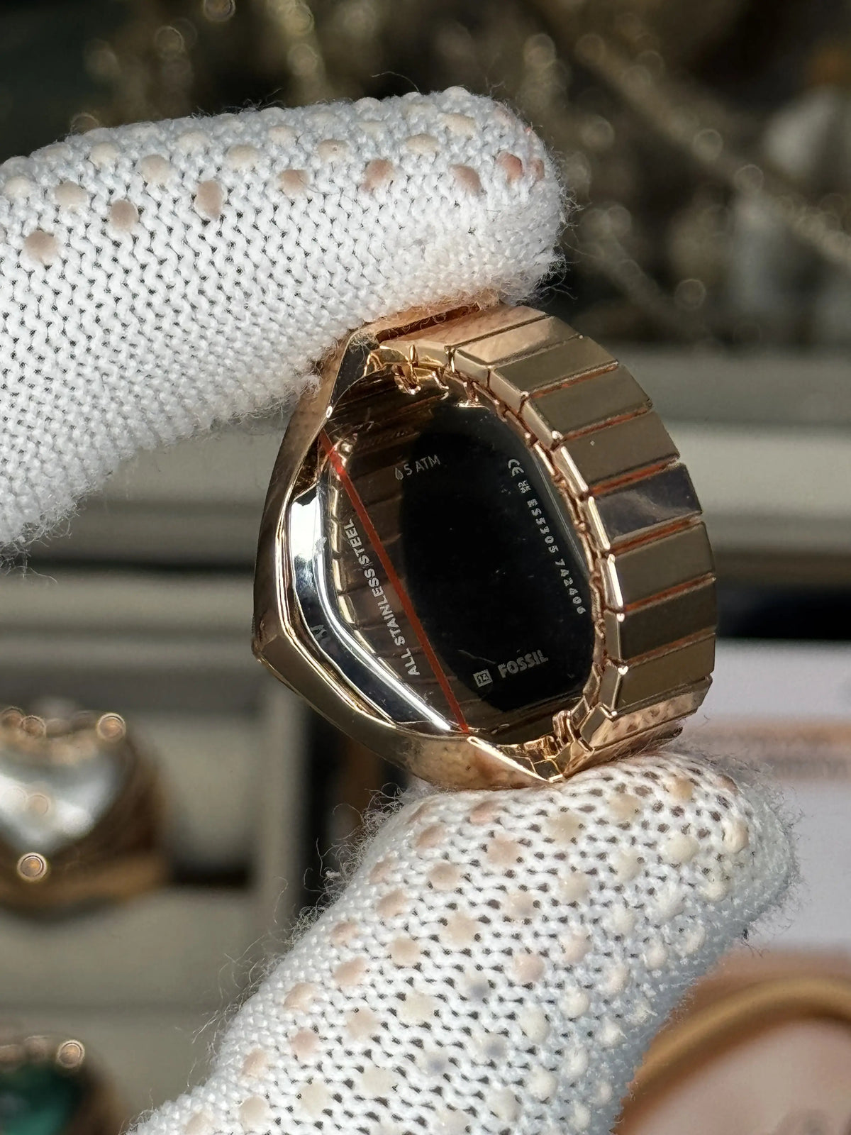 Fossi l Rose Gold Ring Analog Ladies Watch