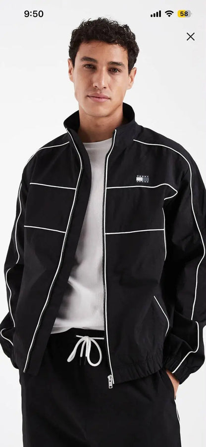 Tommy  Hilfiger Black Imported Premium WindBreaker Jacket