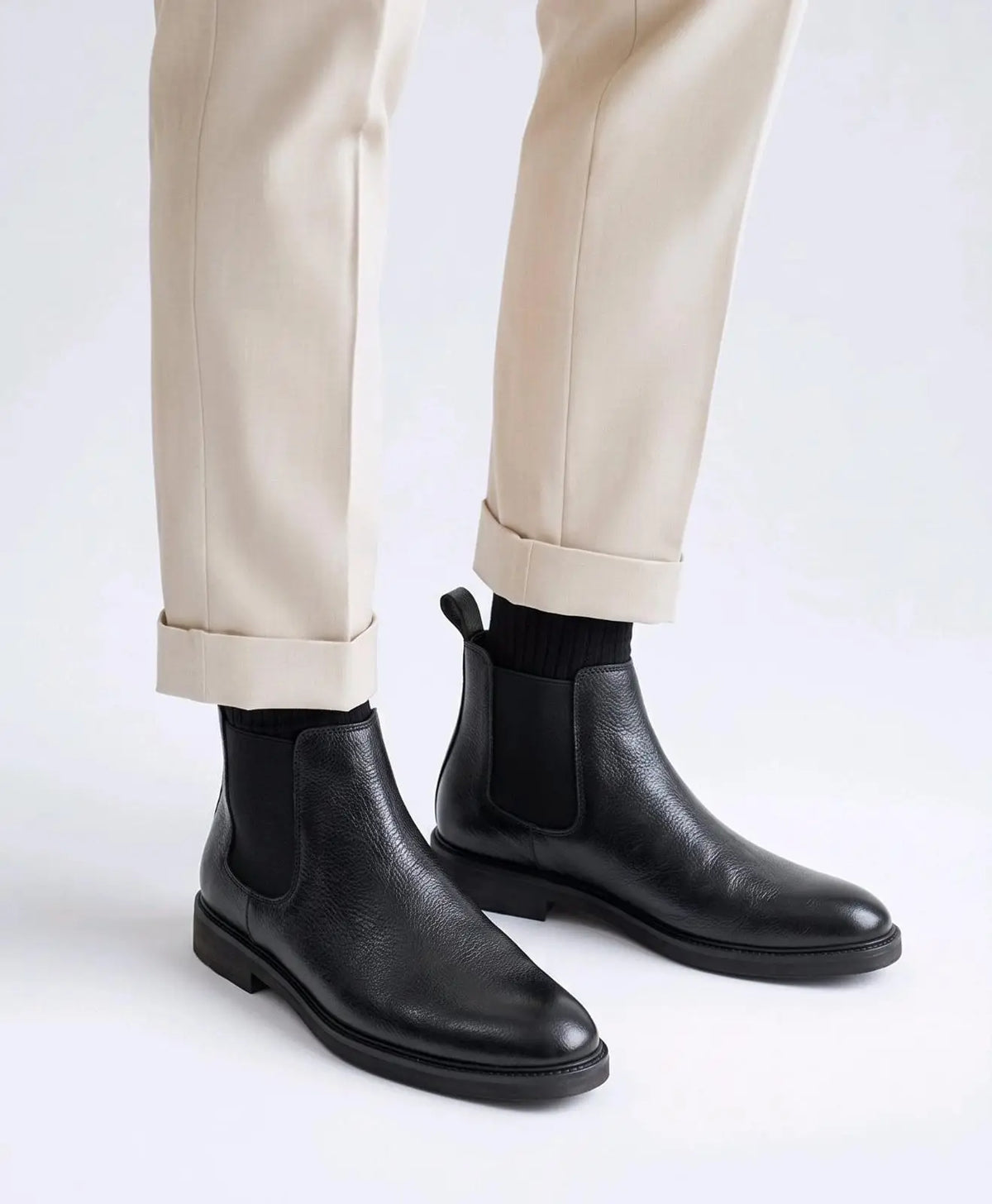 Zara_Chelsea Premium Leather Long Boots