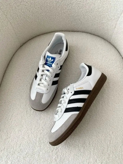 Adidas_Samba White Black Sneakers
