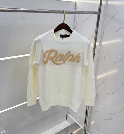 Ralp h Laure.n White Knitted Imported Pull Over