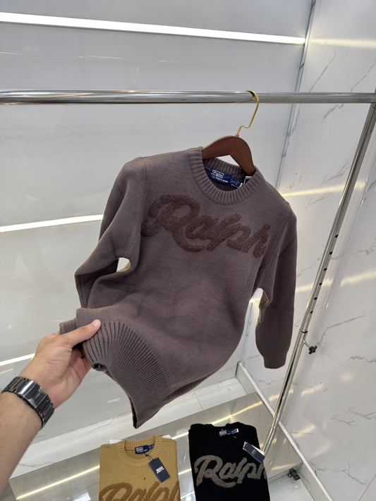 Ralp h Laure.n Brown Knitted Imported Pull Over