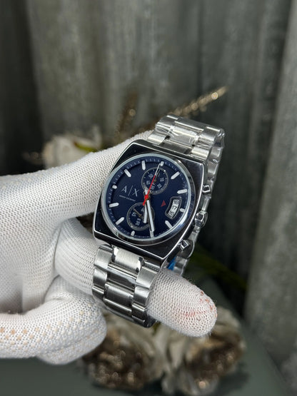 Arman i Exchange Oliver Silver Blue Metal Premium Watch