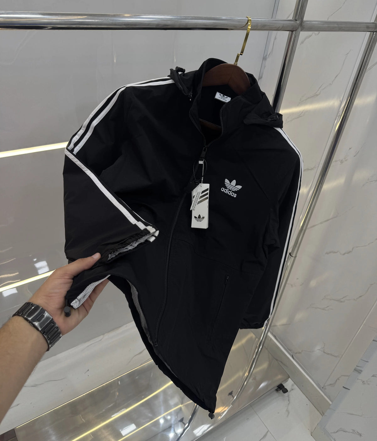 Adida s Black Premium WindBreaker Jacket