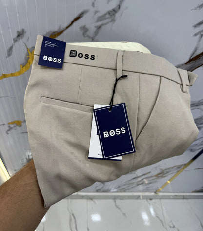 Hugo  Boss Cream Imported Korean Trouser