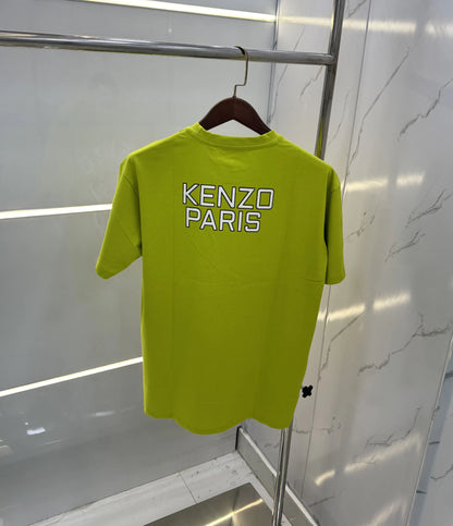 Kenzo Lime Printed Imported Oversized T-Shirt