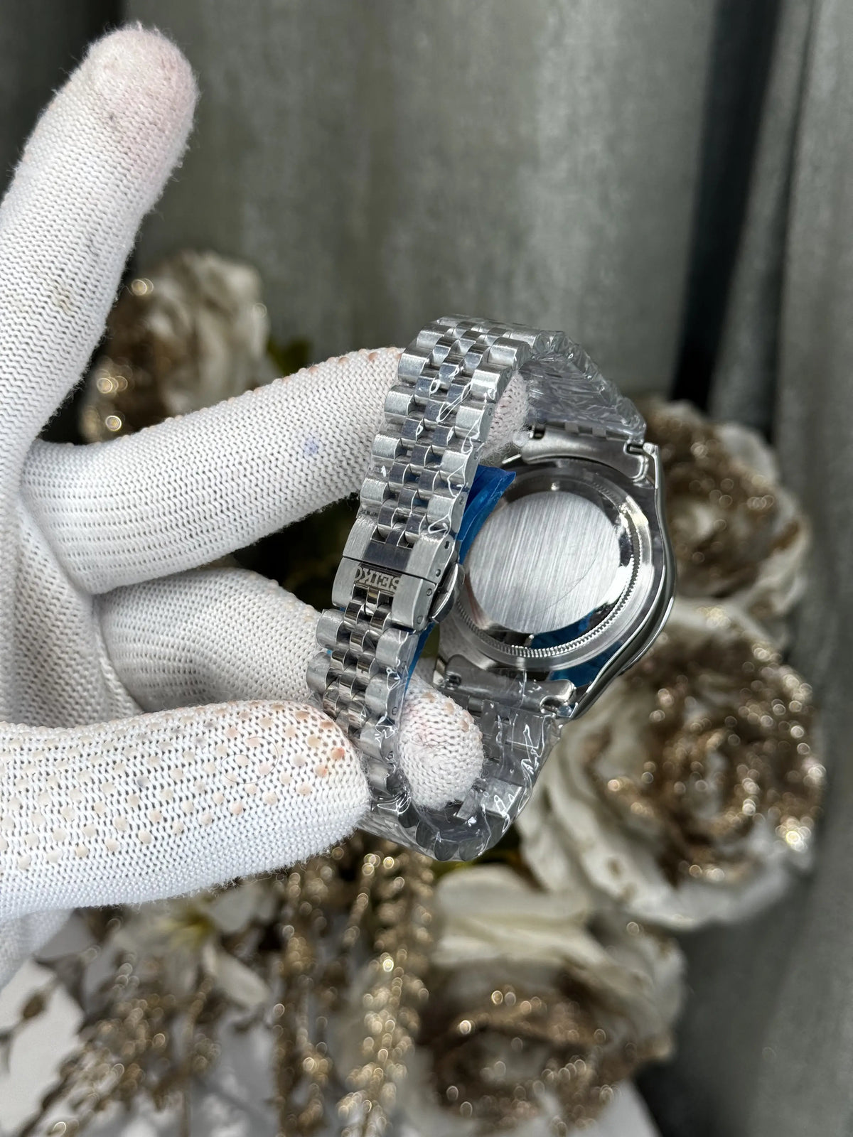 Seik o Datejust Silver Blue Premium Watch