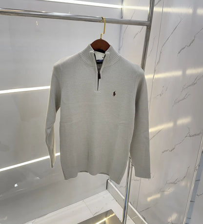 Ralp h  Laure n Grey Imported Knitted Pull Over
