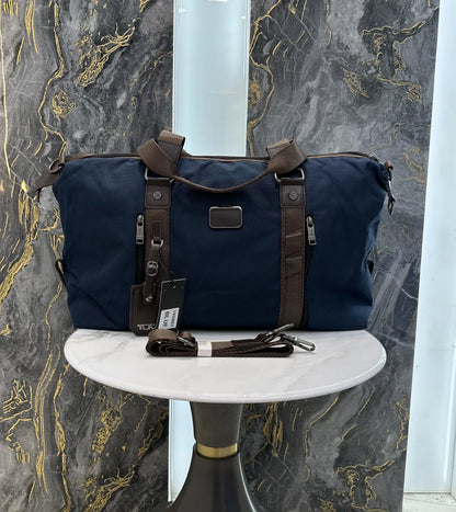 Tum i Alpha 3 Luxury Imported Duffel Bag Blue