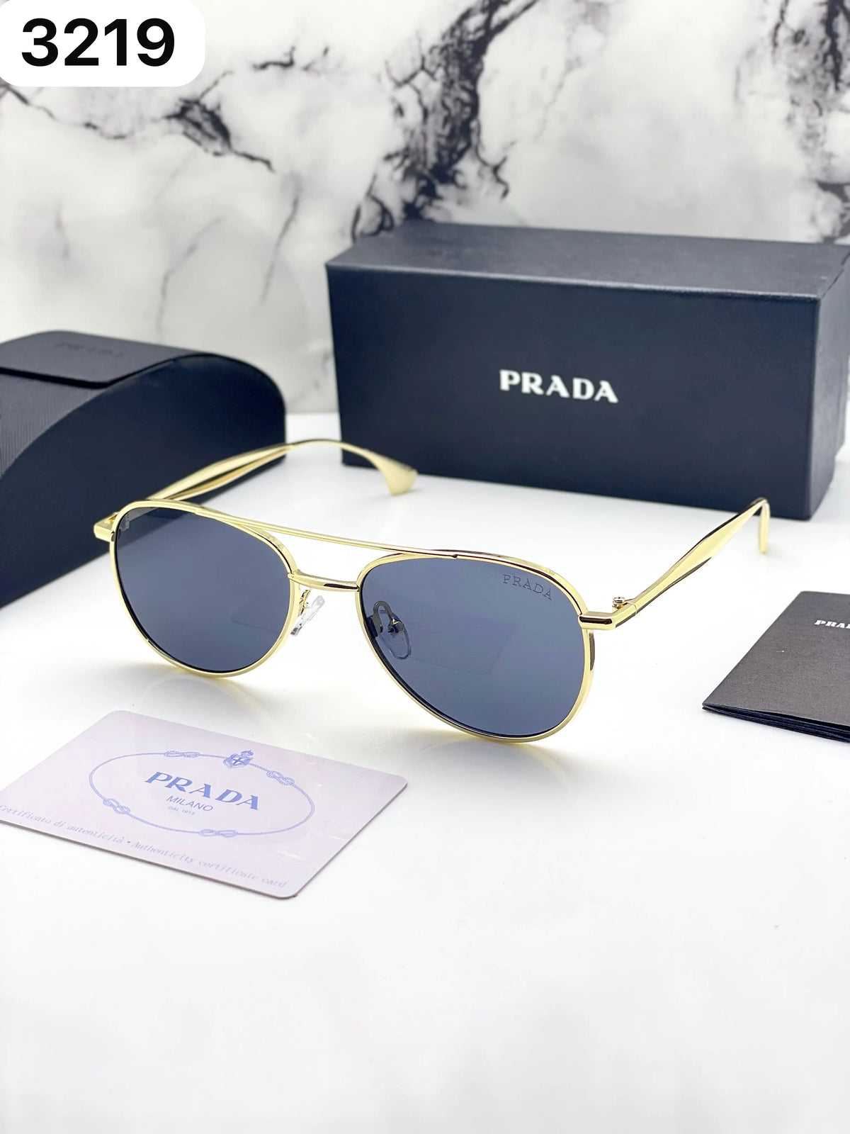 Prada 3219 gold black 