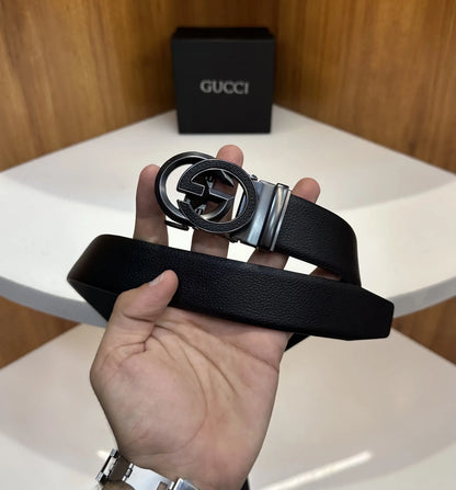 Gucc i Premium Imported Belt Matte Grey Autolock g9079
