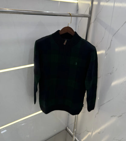 Ralp.h Laure.n Checks  Imported Knitted Pull Over