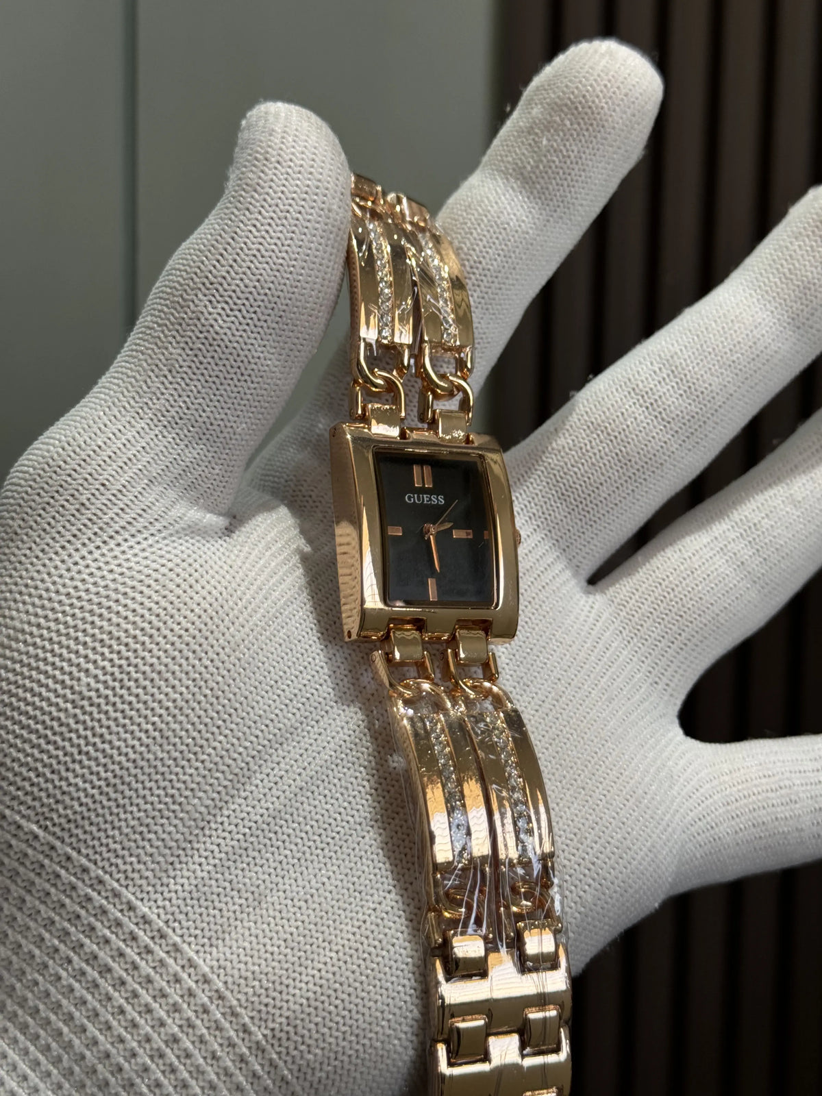 Gues s RoseGold Black Premium Ladies Watch