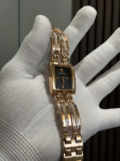 Gues s RoseGold Black Premium Ladies Watch