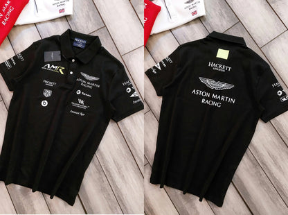 Hacket Black Logo Work Premium Polo T-Shirt