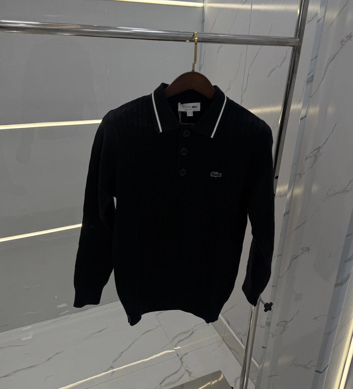 Lacost e Black Knitted Imported Pull Over