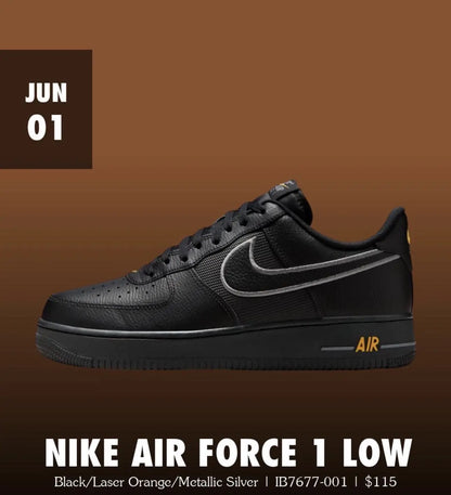 Nike_Airforce 1 Low 07 Metallic Silver Sneakers