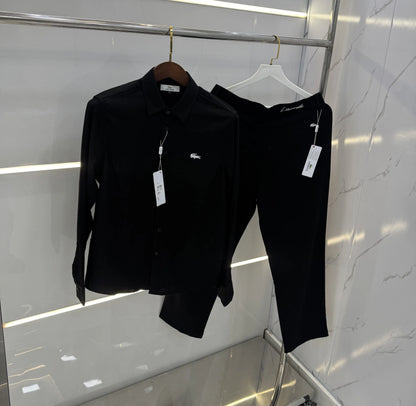 Lacost e Black Embroidery Work Italian Imported Combo