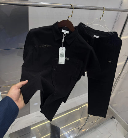 Lacost e Black Logo Work Premium Tracksuit