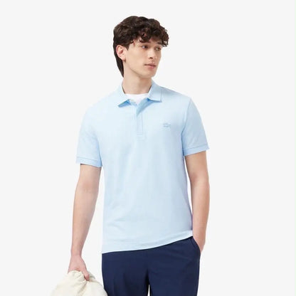 Lacost e Sky Blue Embroidery Logo Premium Polo T-Shirt