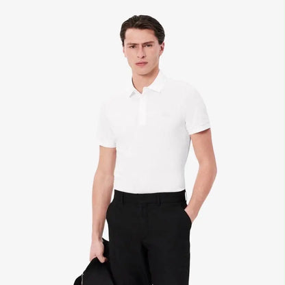Lacost e White Embroidery Logo Premium Polo T-Shirt