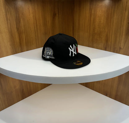 NY Premium Imported Cap White Black n100