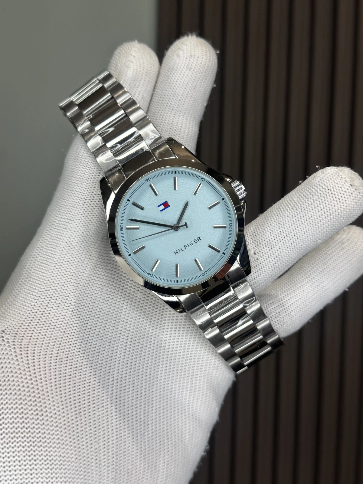 Tommy Hilfige r Bruce Silver Blue Premium Quartz Watch