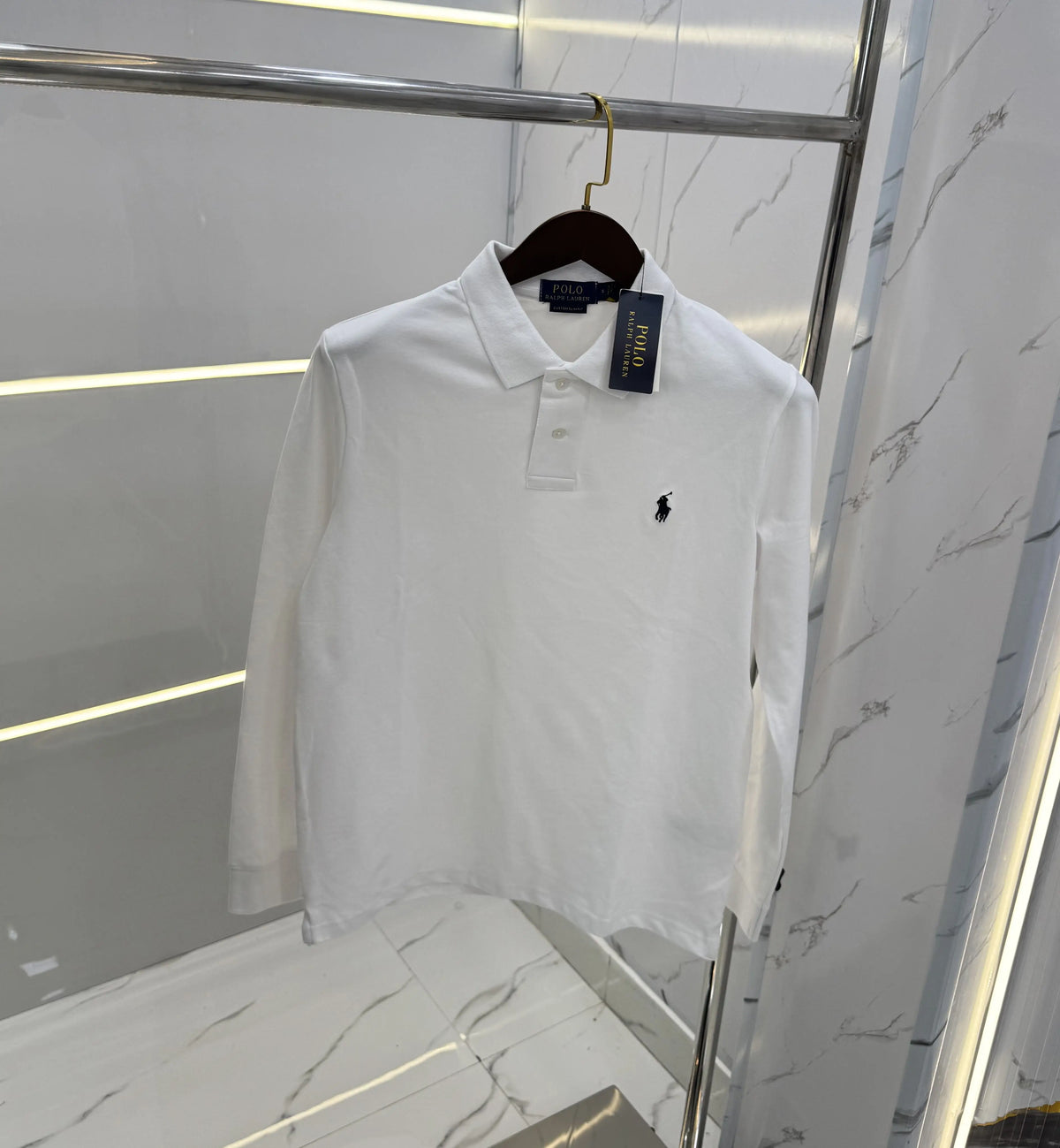 Ralph Laure n White Embroidery Logo Premium Full Sleeves Polo T-Shirt