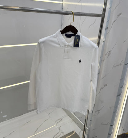 Ralph Laure n White Embroidery Logo Premium Full Sleeves Polo T-Shirt