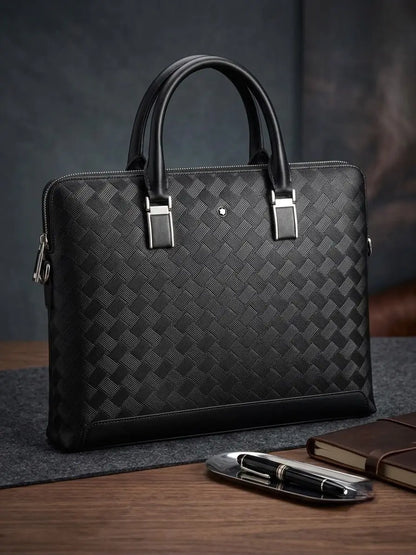 Mont Blan c Luxury Premium Imported Black Laptop Bag mb1799