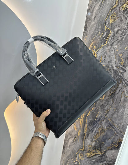 Mont Blan c Luxury Premium Imported Black Laptop Bag mb1799