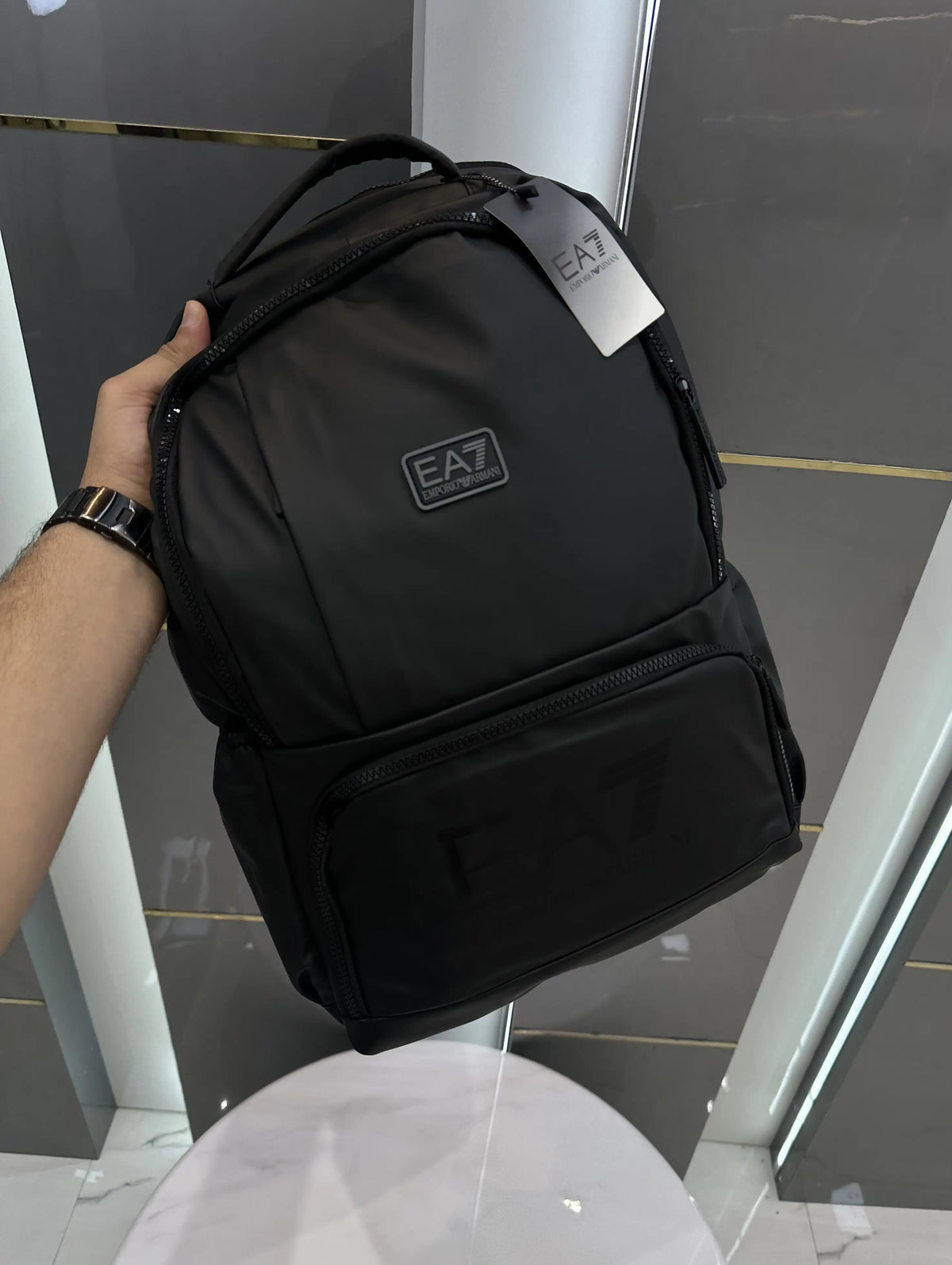 Emporio Arman i Luxury Imported Backpack Black ea712
