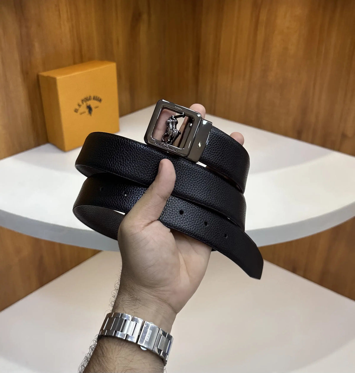 Ralph Laure n Reversible Premium Imported Belt Grey Rl109