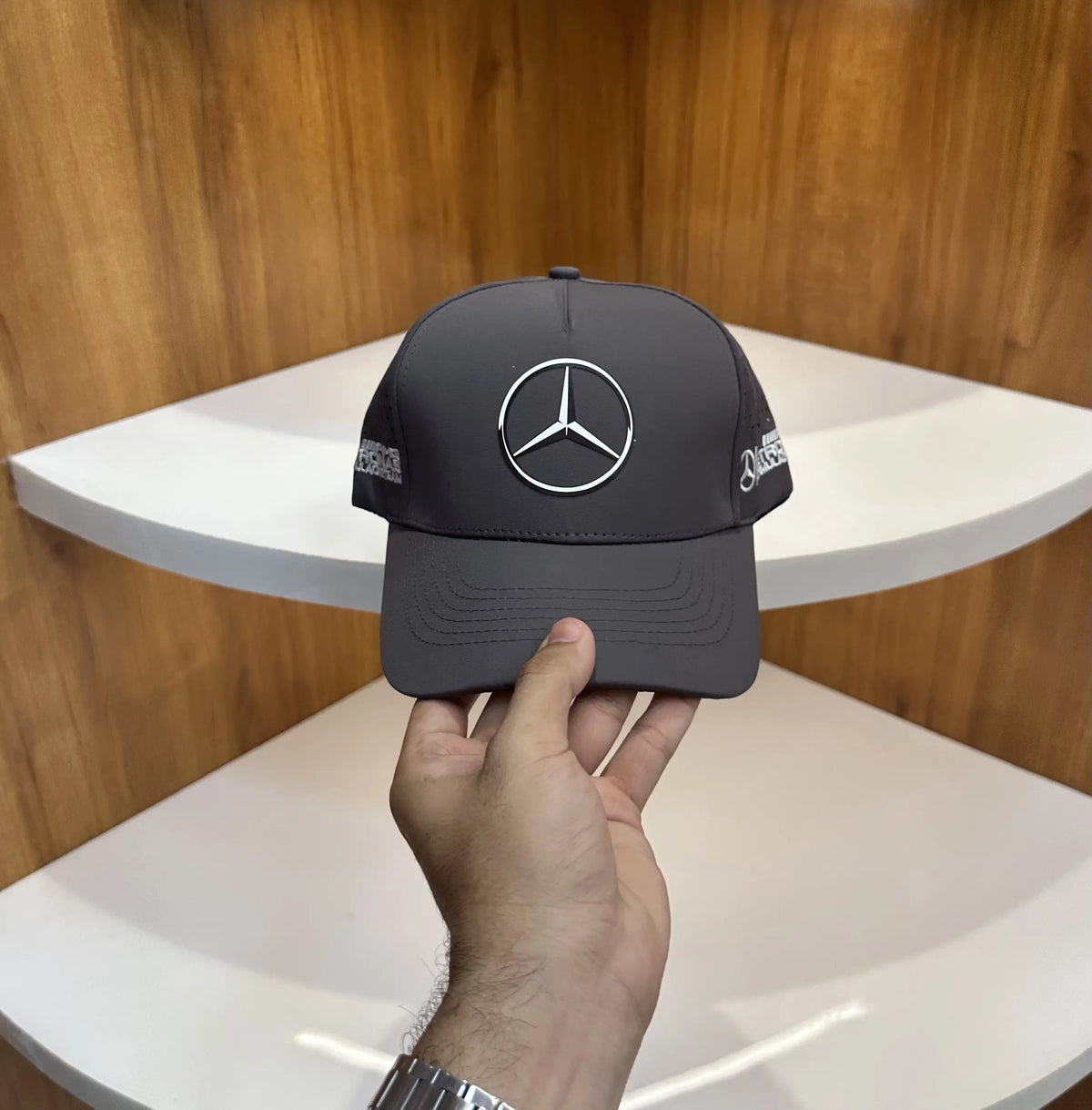 Mercede s Premium Imported Cap Grey m730